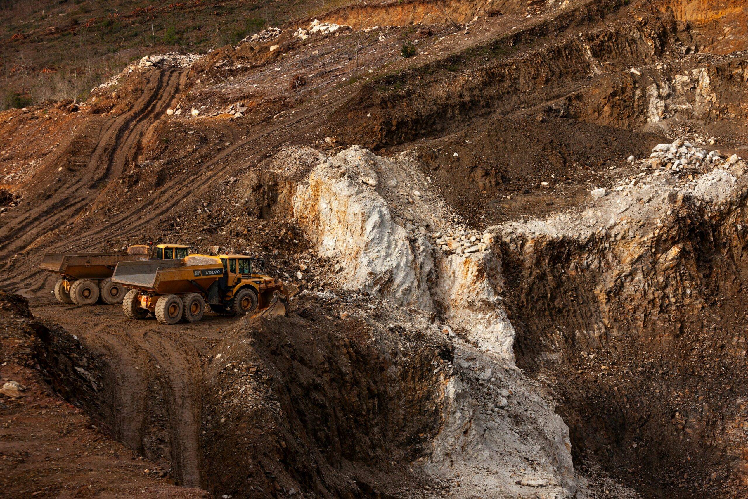Vehicles at Mining